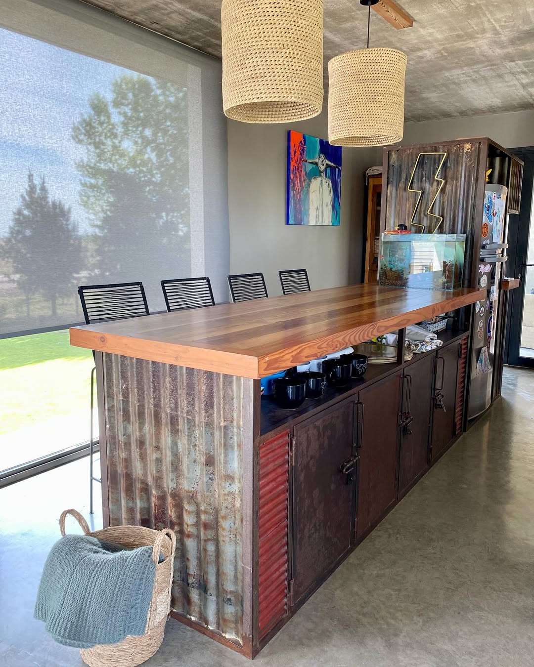 Barra de cocina a medida